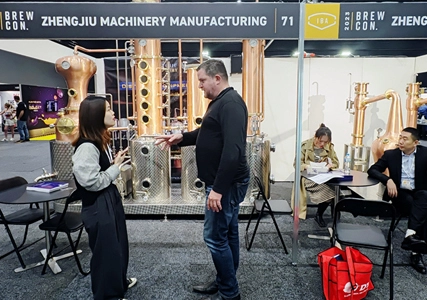 Zhengjiu Machinery Participated in BrewCon 2023, Leading the Future Development of Craft Beer with Distillation Equipment