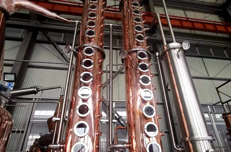 Detail of 1000L Vodka Still