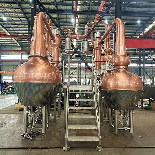 1000L+700L Single Malt Pot Distillation Equipment Distiller For Whisky