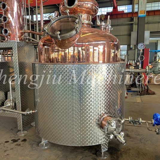 1400L All Copper Column Still Distillery Equipment Distiller for Whisky Vodka