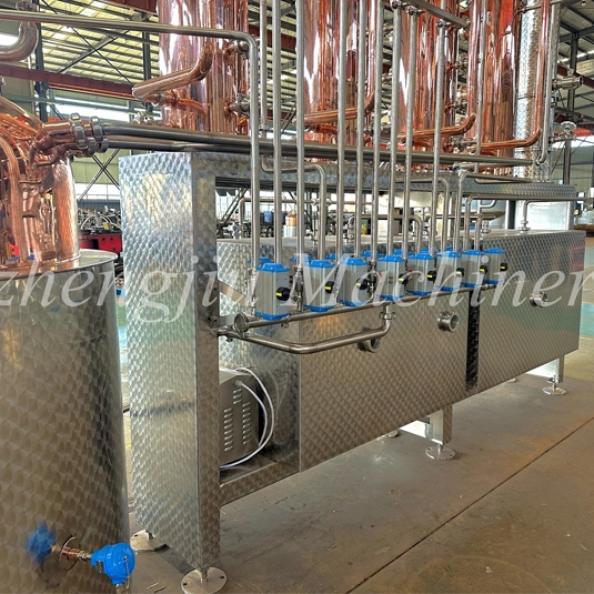 1400L All Copper Column Still Distillery Equipment Distiller for Whisky Vodka